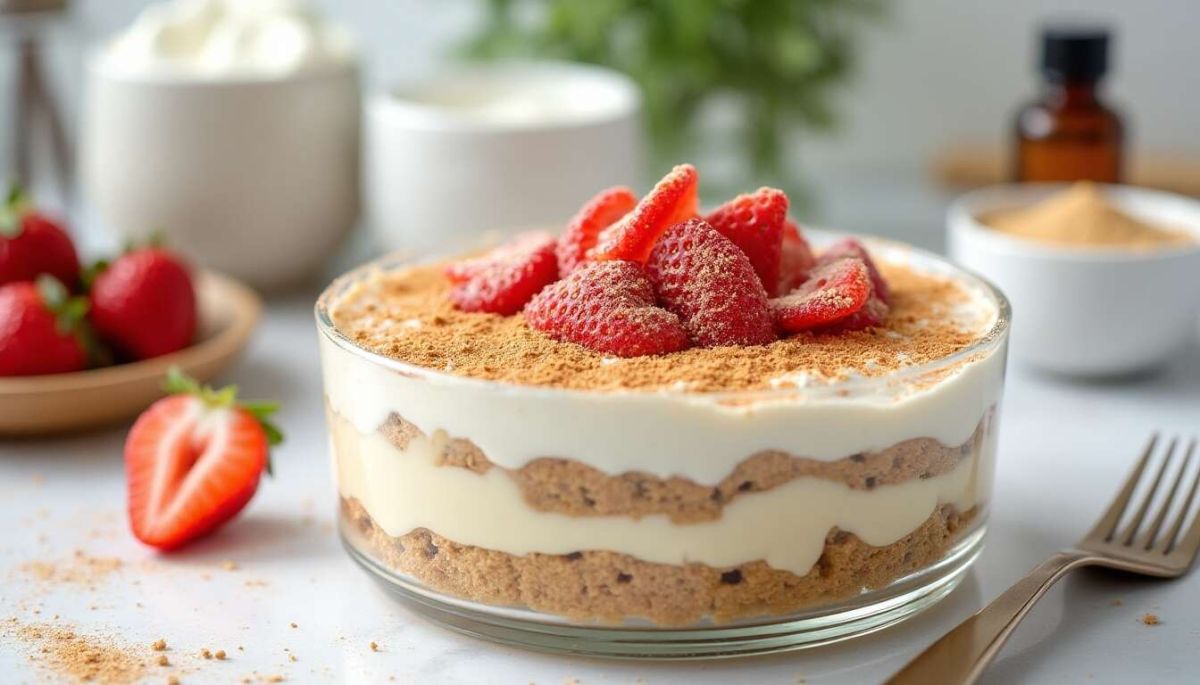 Tiramisu léger aux fraises et spéculoos : un dessert revisité