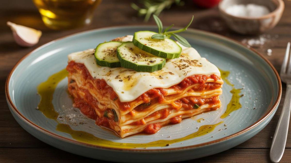 Lasagnes estivales aux courgettes et mozzarella