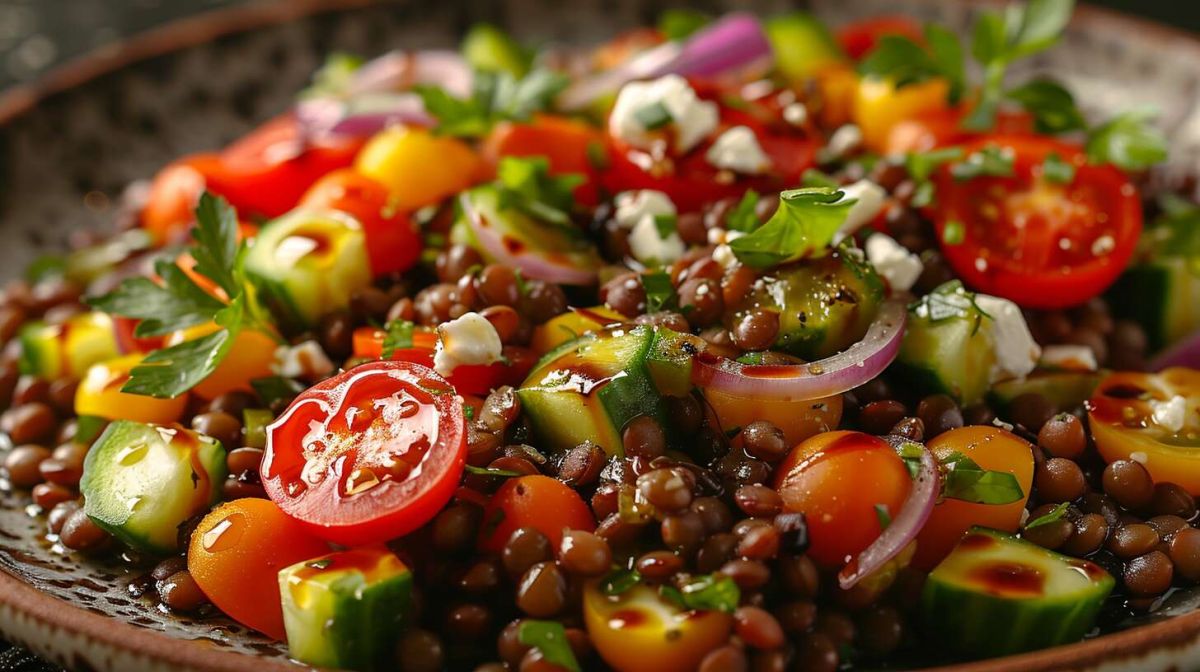La salade de lentilles vertes : un délice santé à portée de main