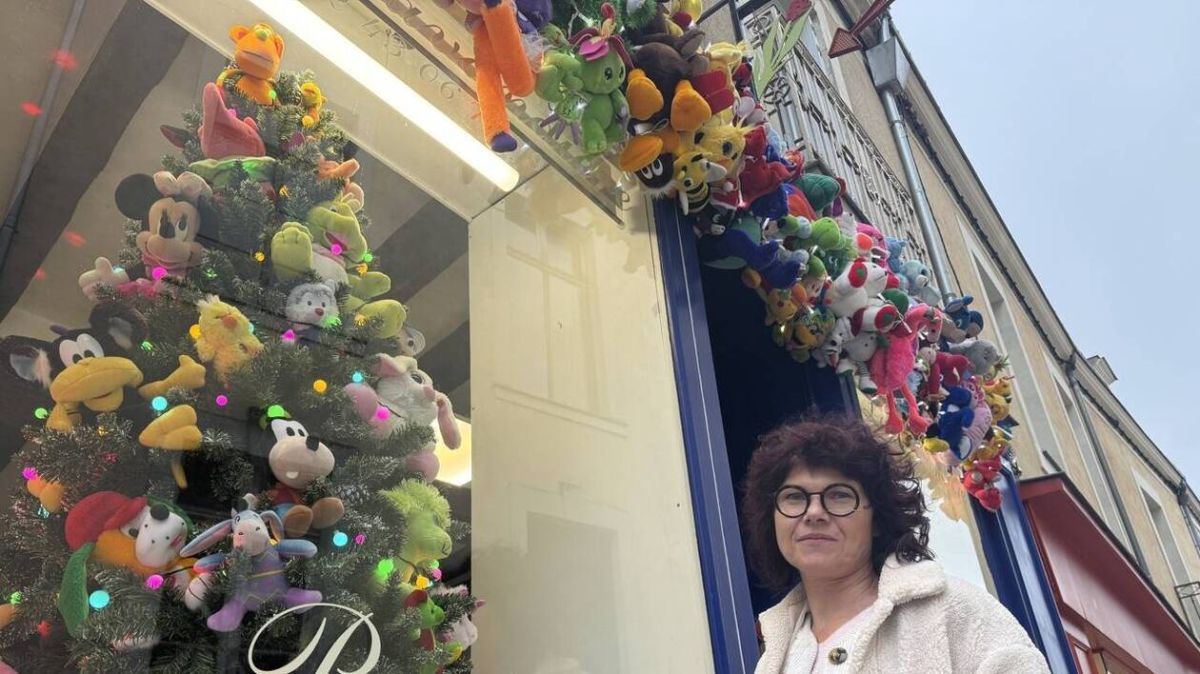 À Château-Gontier, une vitrine de doudous pour émerveiller les passants
