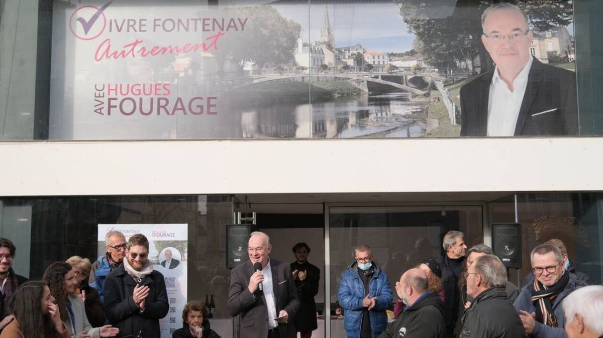 Hugues Fourage lance sa campagne pour les municipales à Fontenay-le-Comte