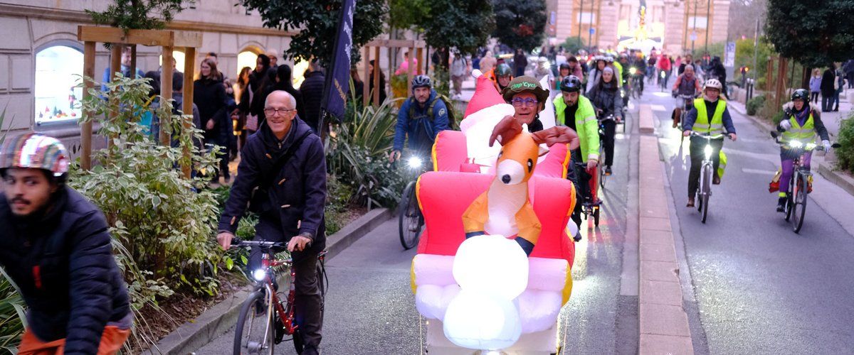 La magie de Noël à vélo : Montpellier illumine ses rues
