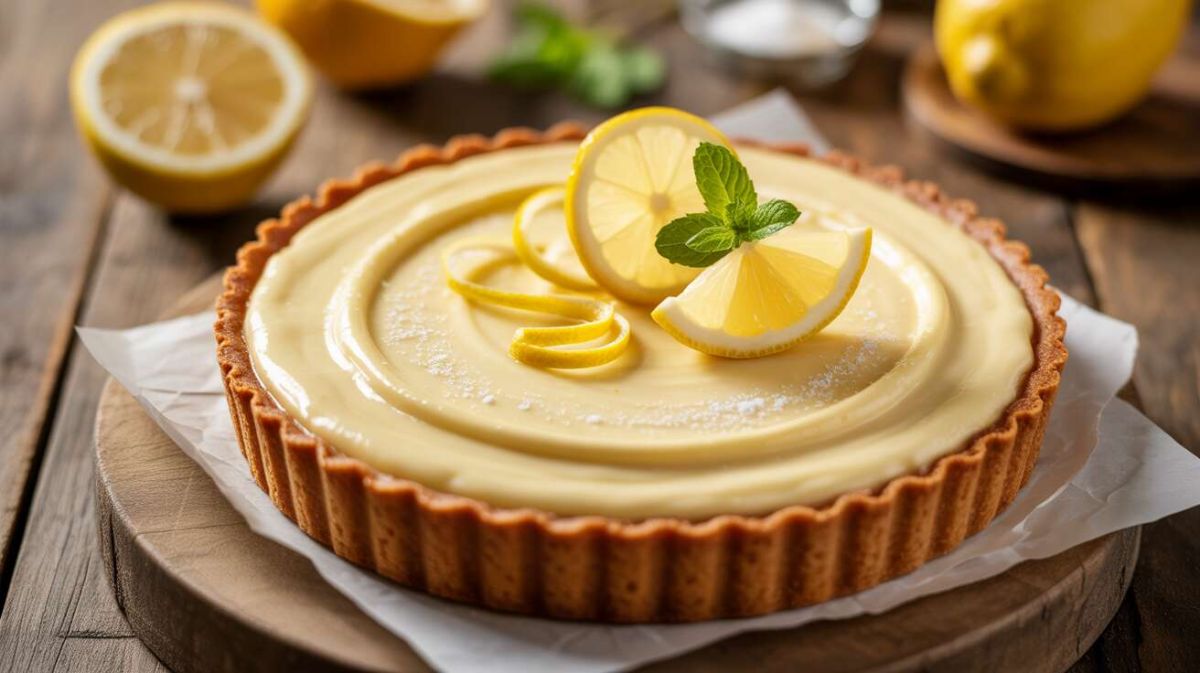Tarte crémeuse au fromage frais et citron : une douceur irrésistible