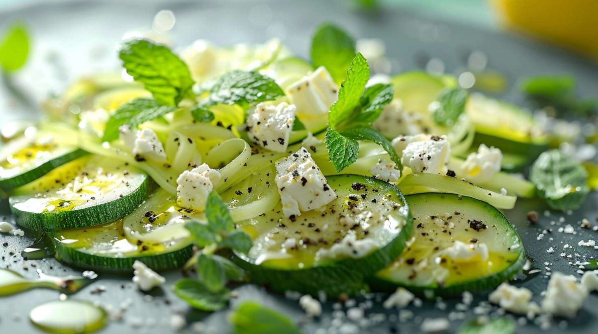 Recette de salade de courgettes et feta : légèreté et goût au rendez-vous