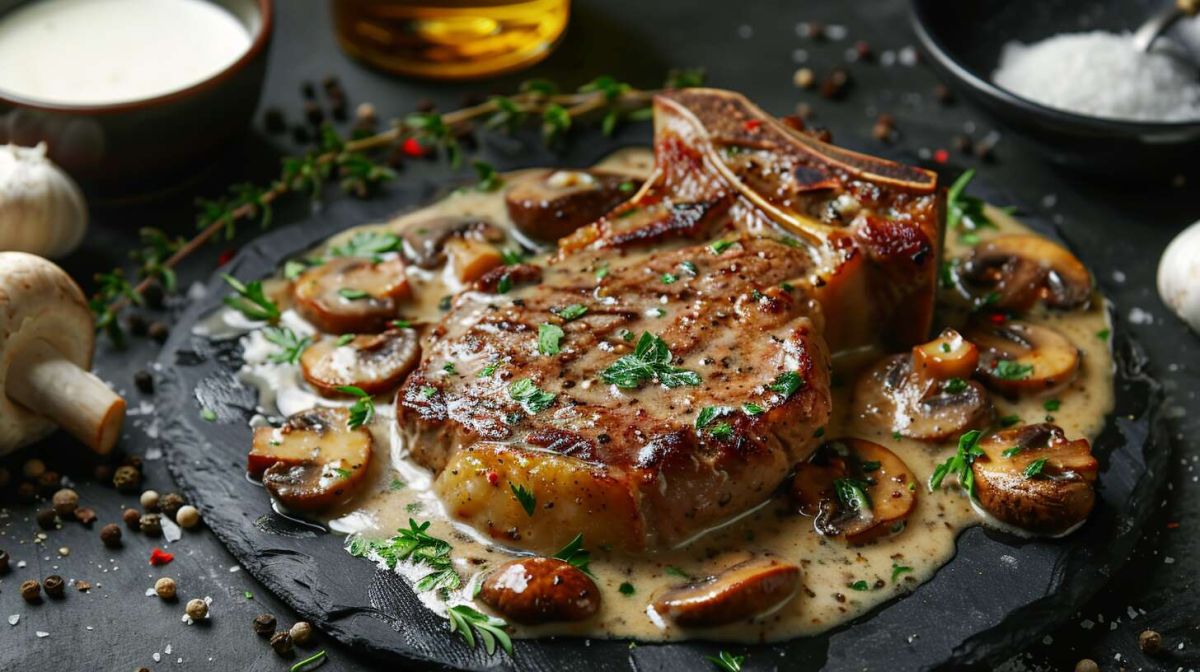 Un classique de la cuisine française : la côte de veau aux champignons