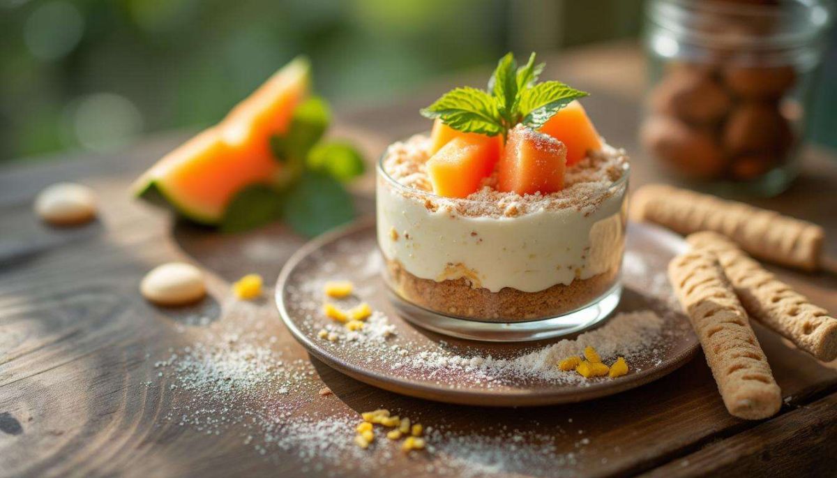 Tiramisu léger au melon : recette gourmande