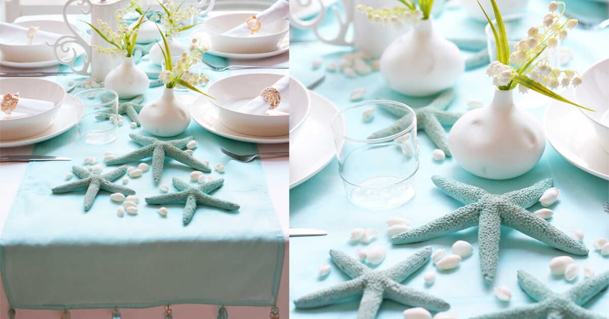 Une déco de table inspirée de la mer