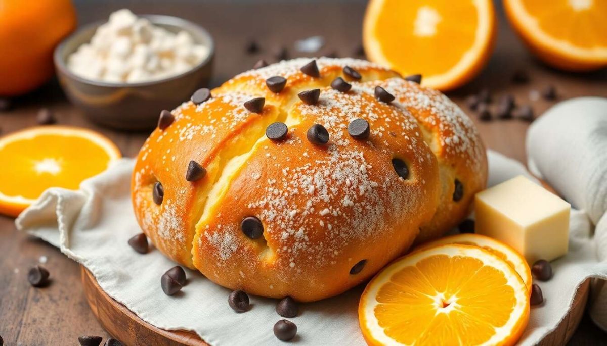 Une brioche aux saveurs d'orange et pépites de chocolat qui émerveillera vos papilles