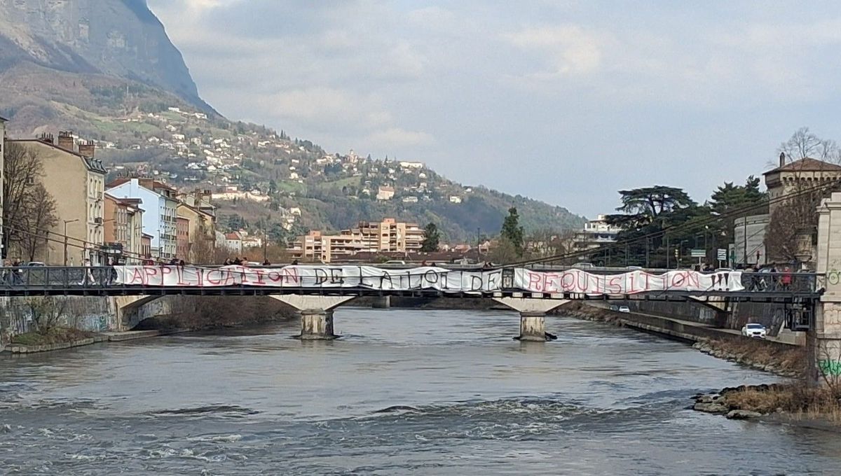 Mobilisation à Grenoble pour la réquisition des logements vides
