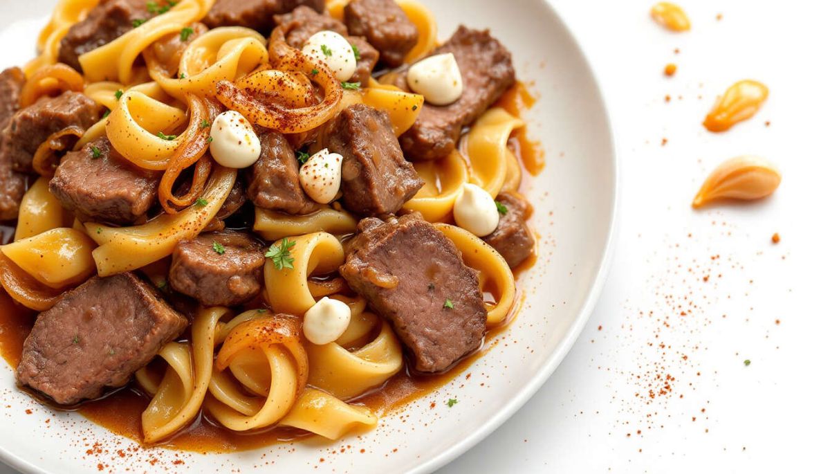 Savoureux émincé de boeuf Stroganov : une recette réconfortante