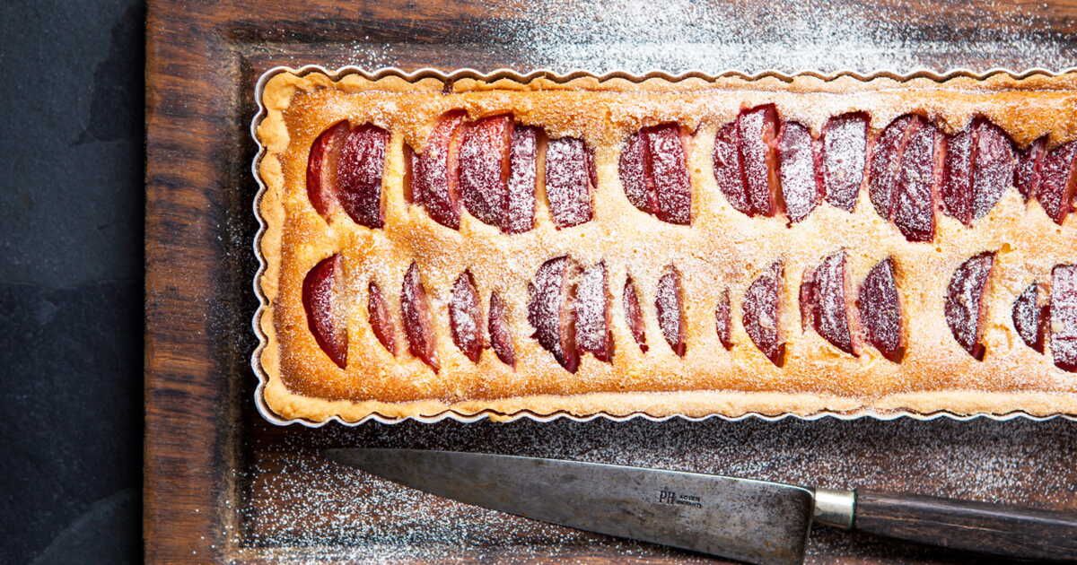 Tarte aux quetsches à la cannelle