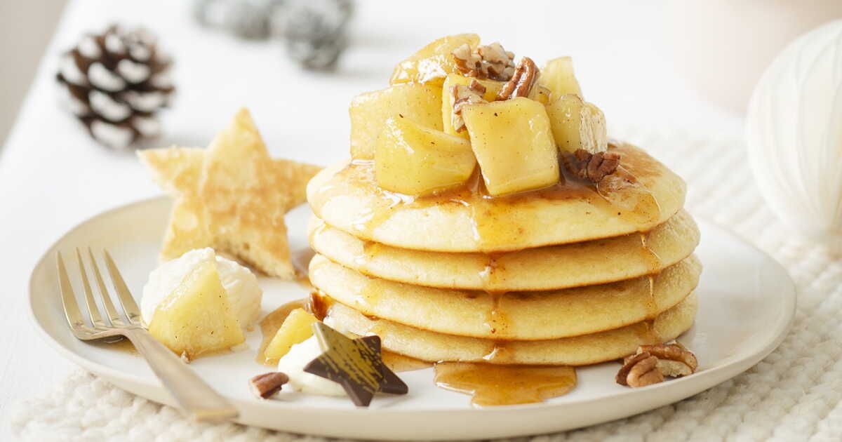 Des pancakes aux pommes : une douceur prête en un éclair