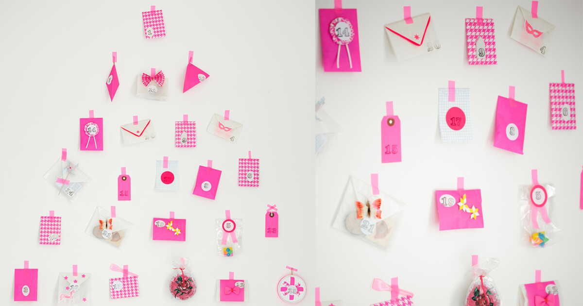 Un sapin de Noël mural pour un calendrier de l'Avent surprenant