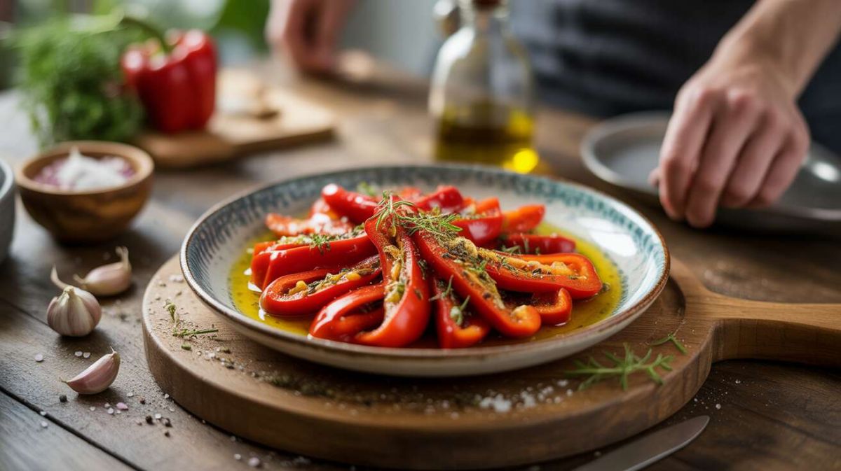 Le secret pour des poivrons marinés ultra fondants se cache dans votre four