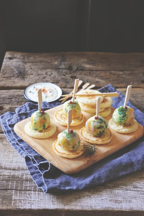 Balls façon hareng et pommes à l’huile