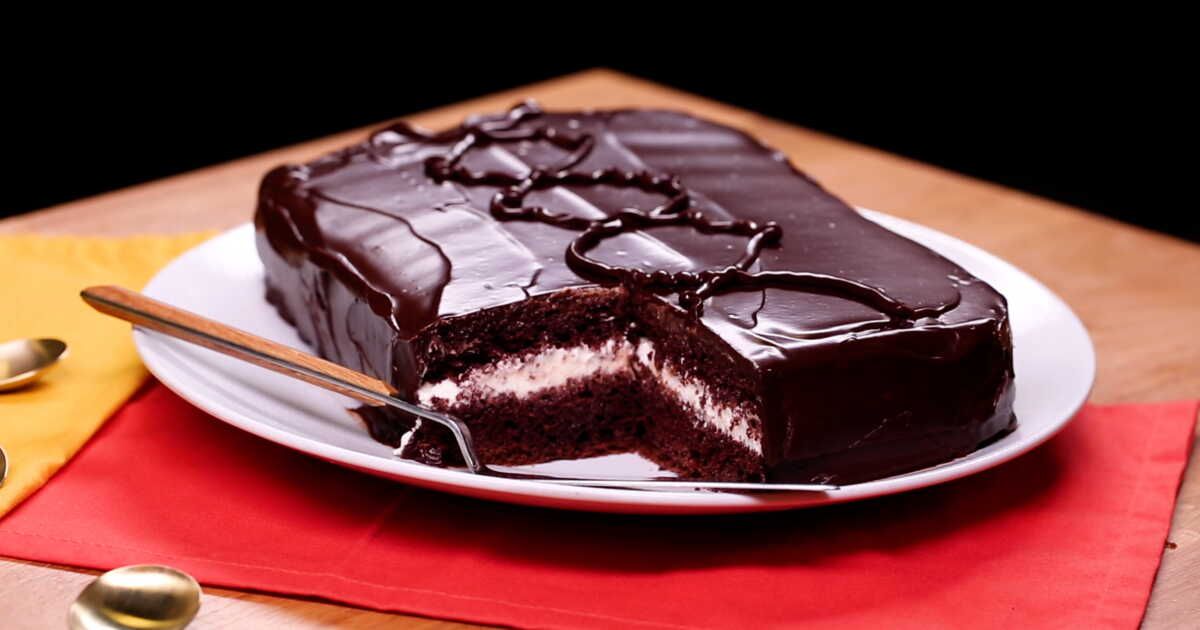 Découvrez la recette du gâteau géant façon Kinder Délice