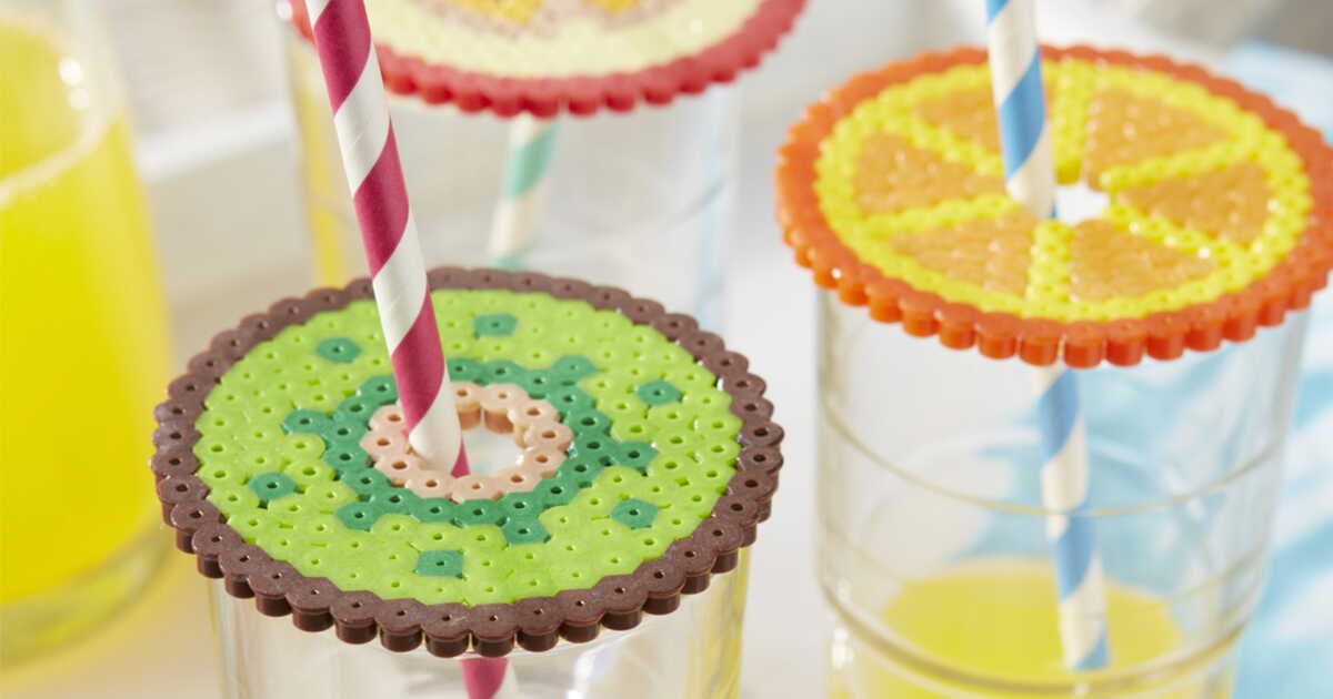 Découvrez l'art des dessus de verre en perles Hama : une tendance créative