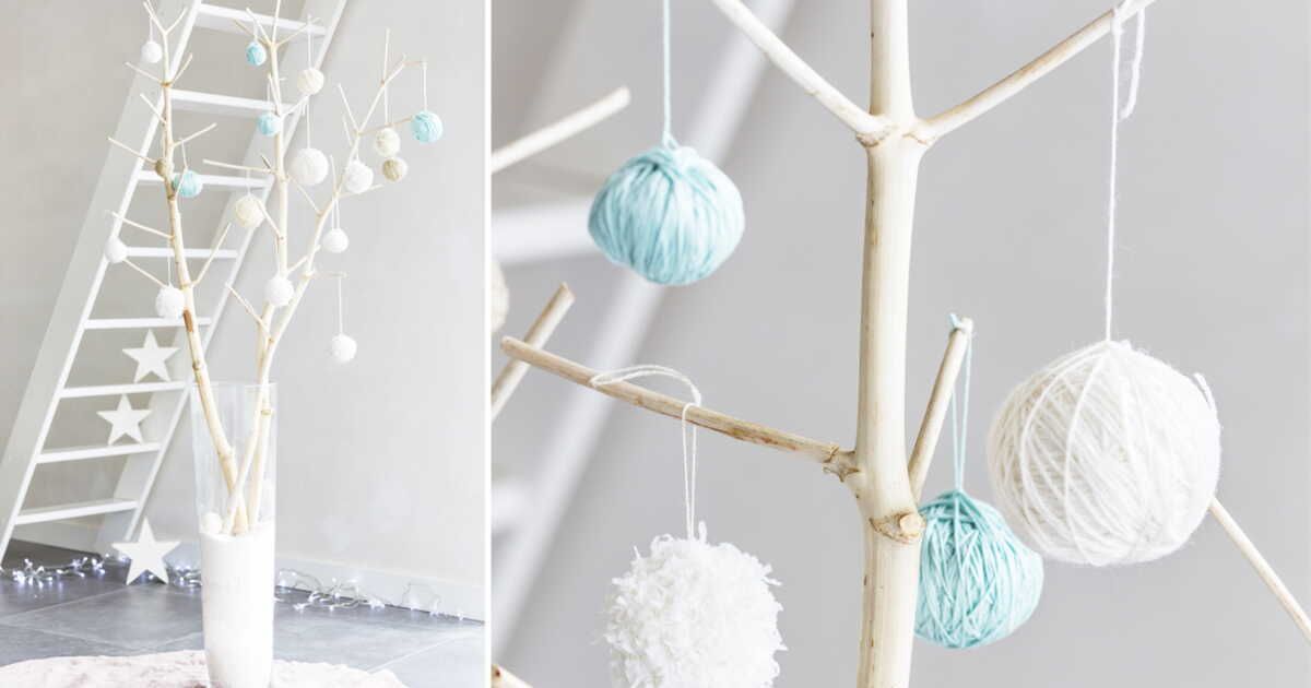 L'arbre de Noël réinventé : une touche naturelle avec du bois et de la laine