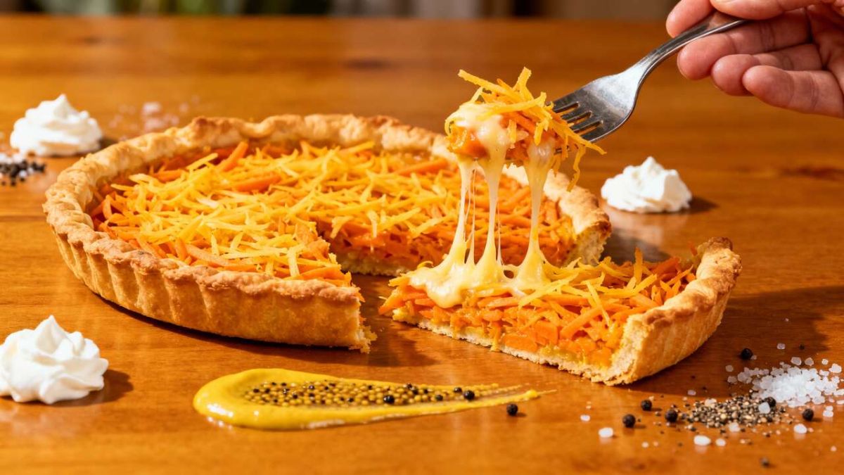 Dégustez une tarte carotte et fromage, un régal pour les papilles