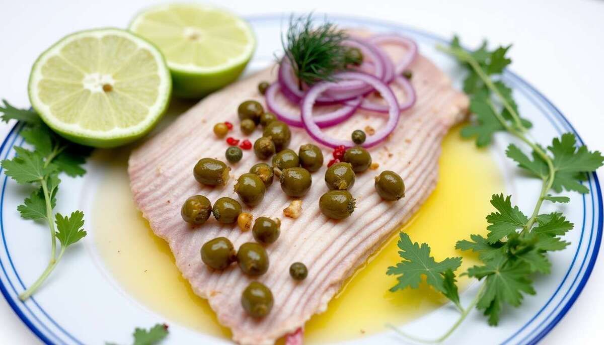 Découvrez la délicatesse des ailes de raie au citron et câpres