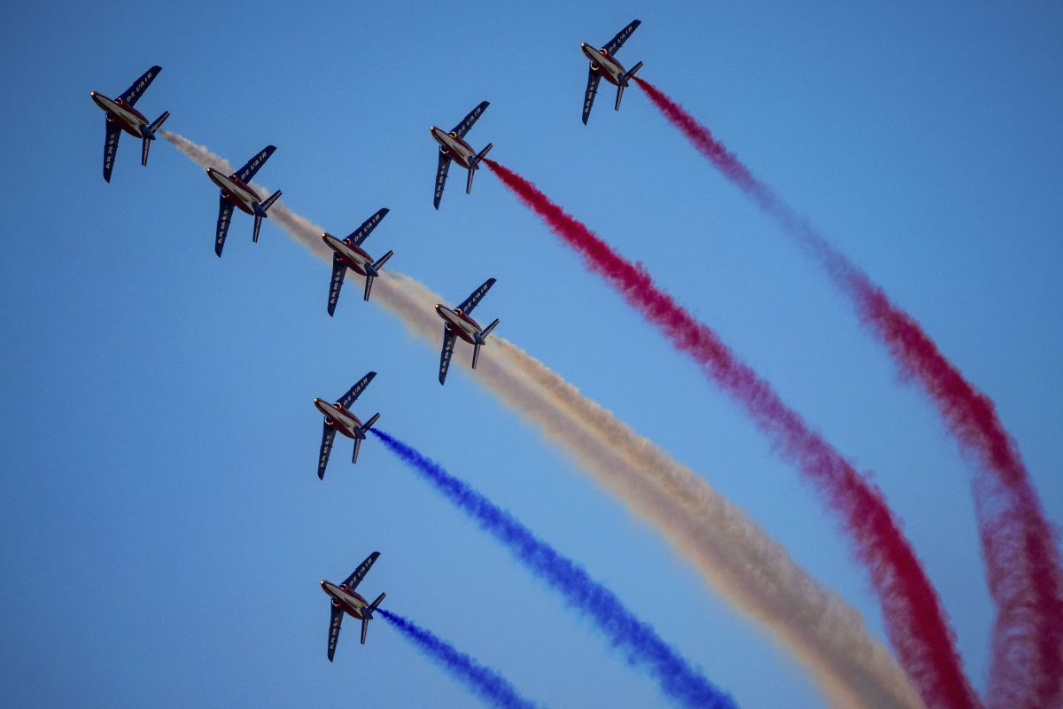 La patrouille de France célèbre 250 ans de liberté avec une mission mémorable