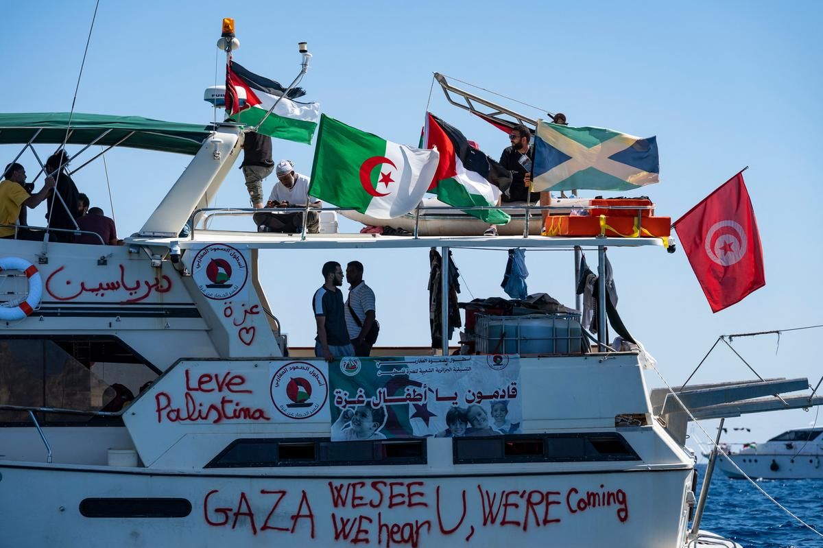 Flottille pour Gaza : interception des militants israéliens aux larges de Chypre
