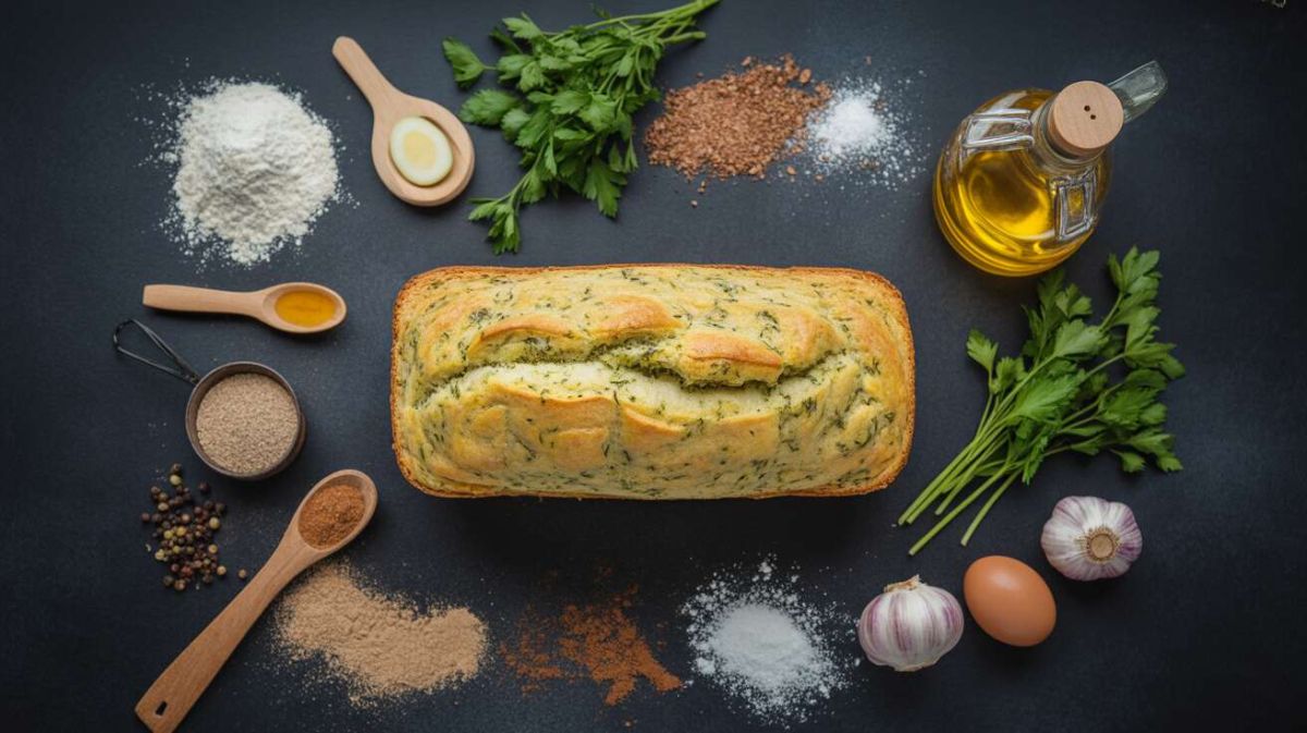 Une recette innovante : le pain de courgettes à l'ail et au persil