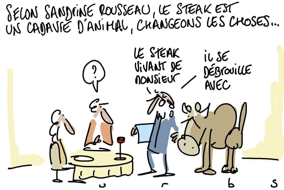Sandrine Rousseau évoque le steak : un appel à la remise en question
