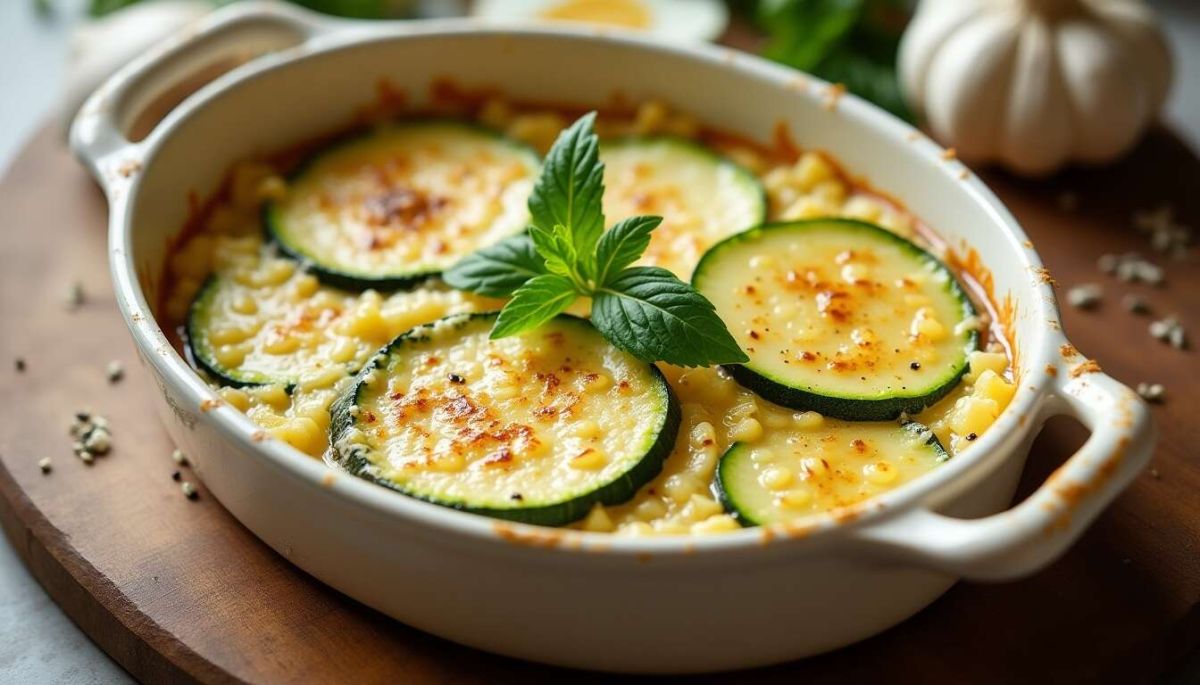 Découvrez le gratin de courgettes au cantal de Laurent Mariotte