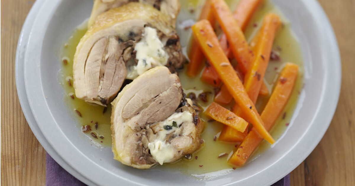 Découvrez la délicieuse recette du poulet farci au bleu