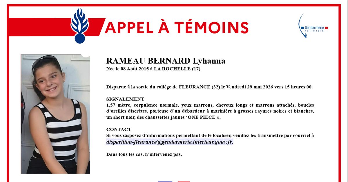 Disparition de Lyhanna : les recherches s'intensifient dans le Gers