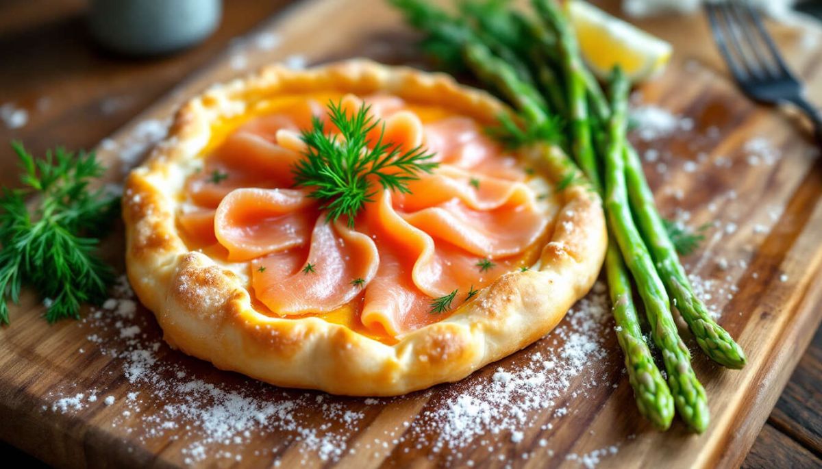 Tarte au saumon et asperges : une recette festive