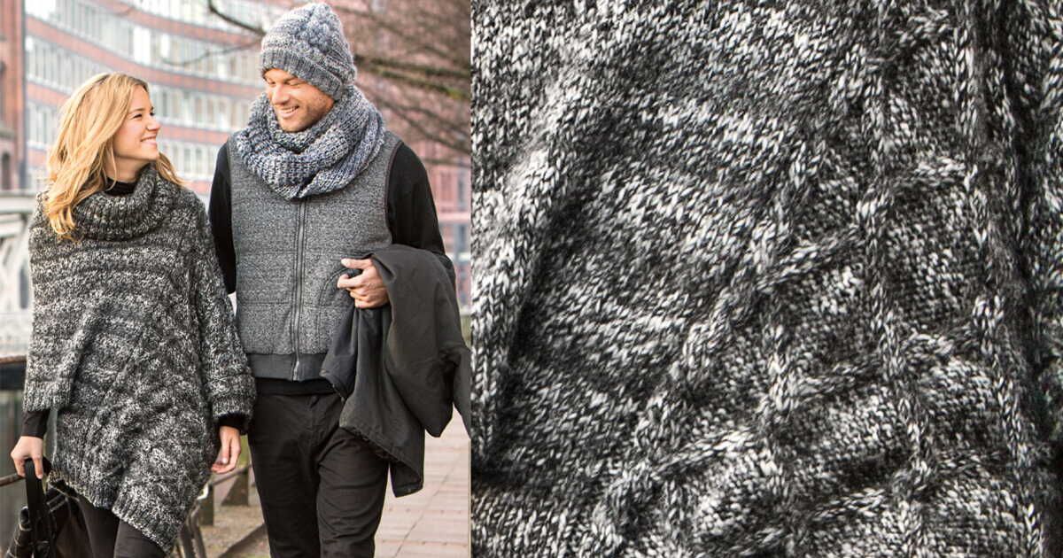 Le poncho pull qui allie confort et élégance