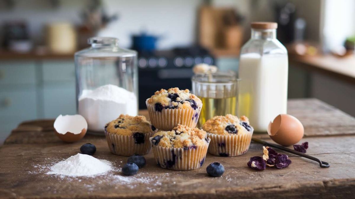 Muffins aux myrtilles : un goûter idéal pour l'été
