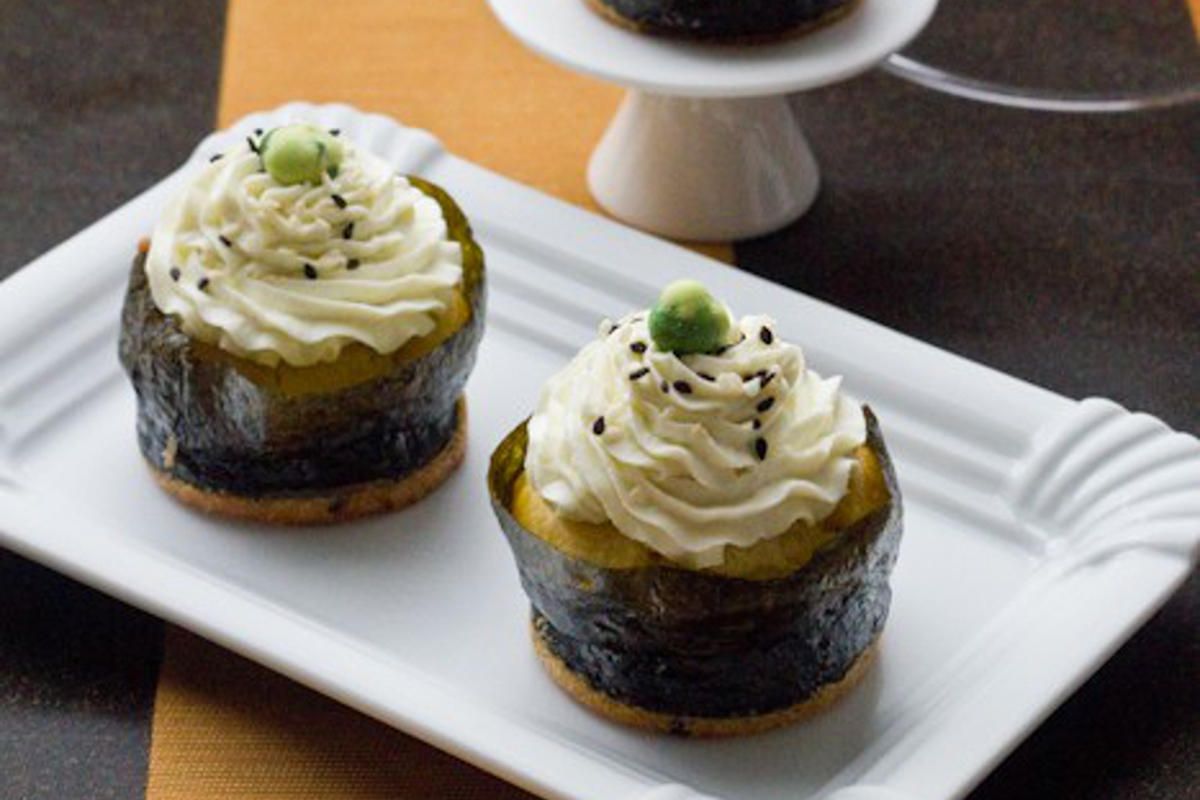 Cupcakes saumon & wasabi