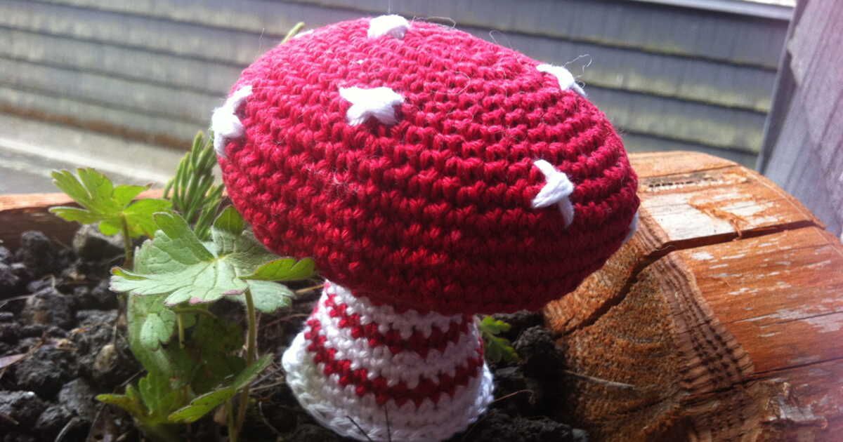 l'art fascinant du crochet : créer des champignons en laine