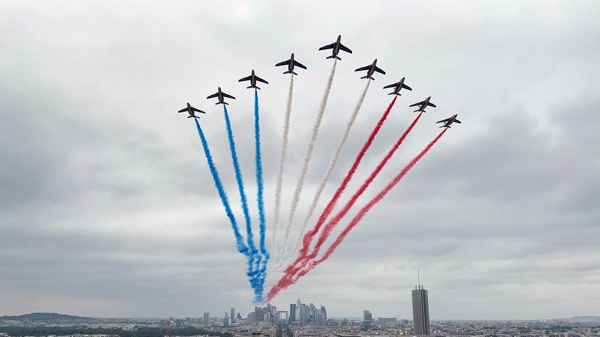 14 juillet : un défilé aérien inédit sur les Champs-Élysées