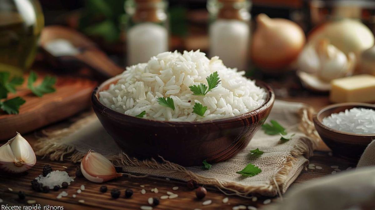 Un riz aux oignons savoureux en un clin d'œil