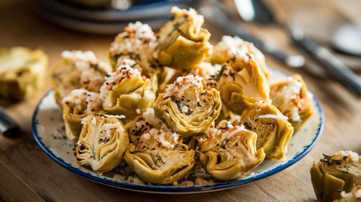 Des artichauts au parmesan pour une entrée légère et savoureuse