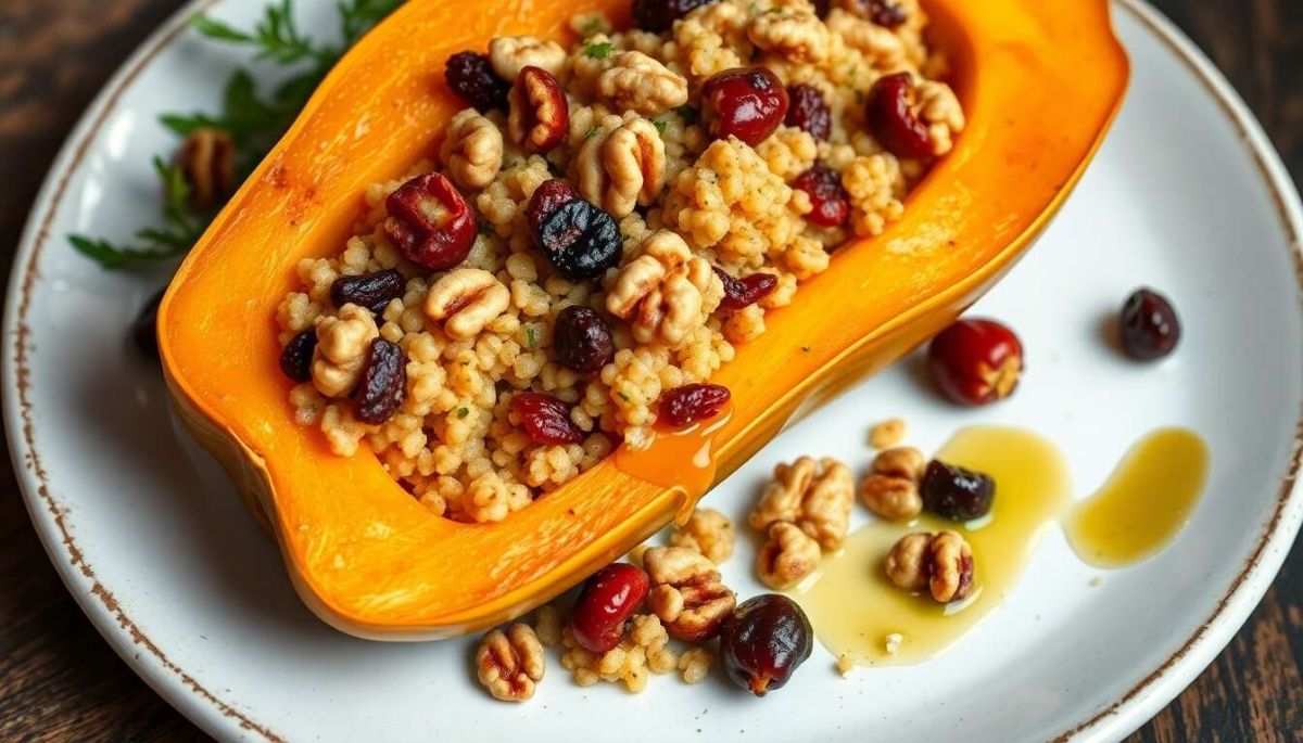 Une butternut farcie au quinoa pour un festin végétarien