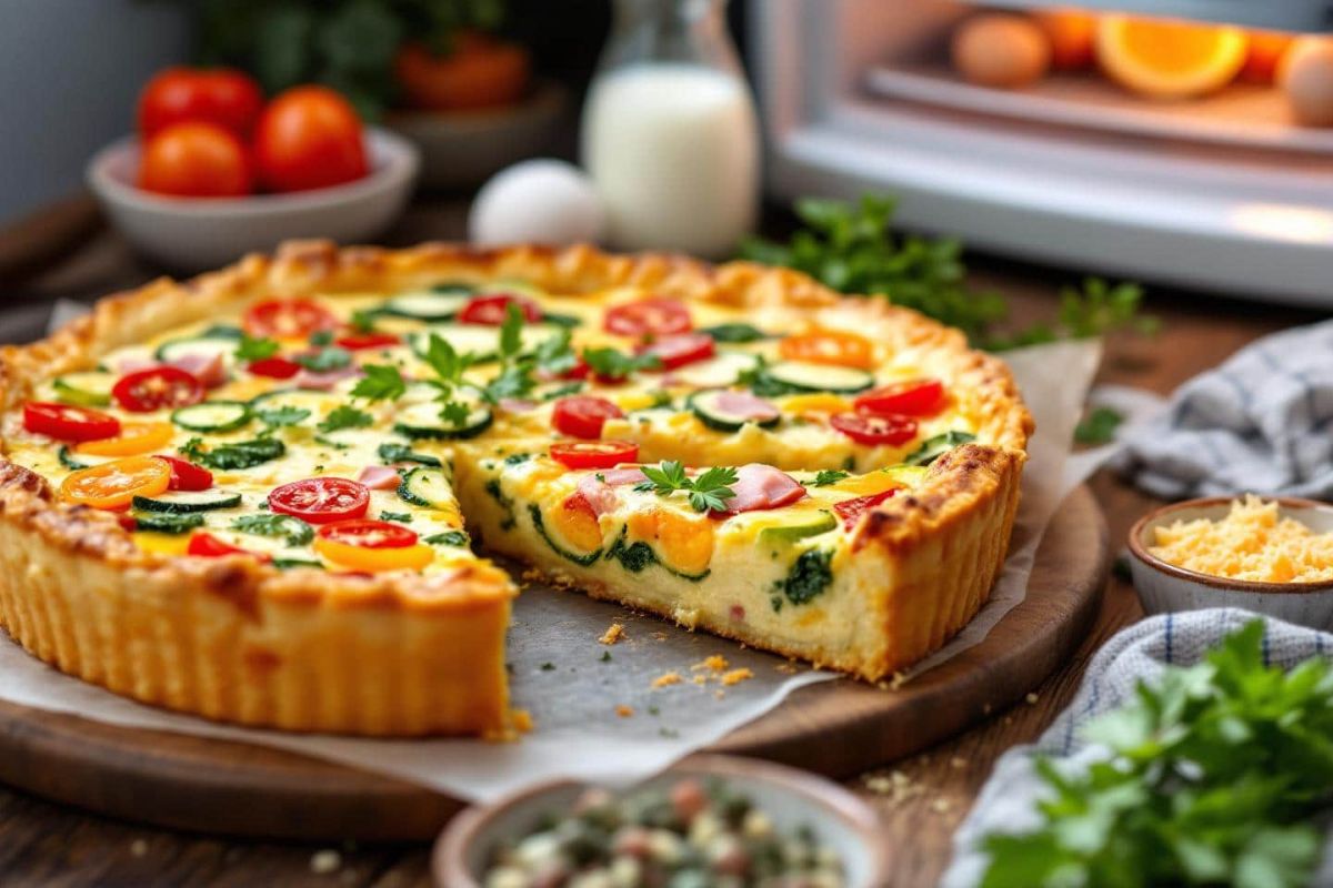 la quiche légère : un repas improvisé avec les restes du frigo pour l'été