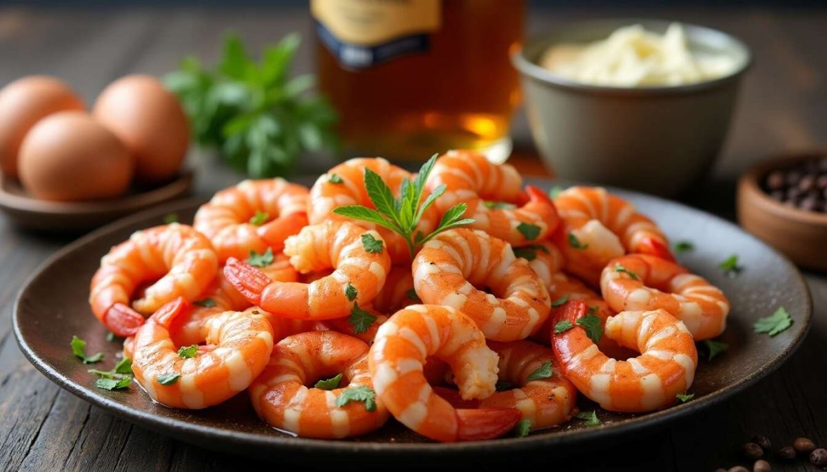 gambas flambées au whisky : l'élégance d'un plat rapide et savoureux