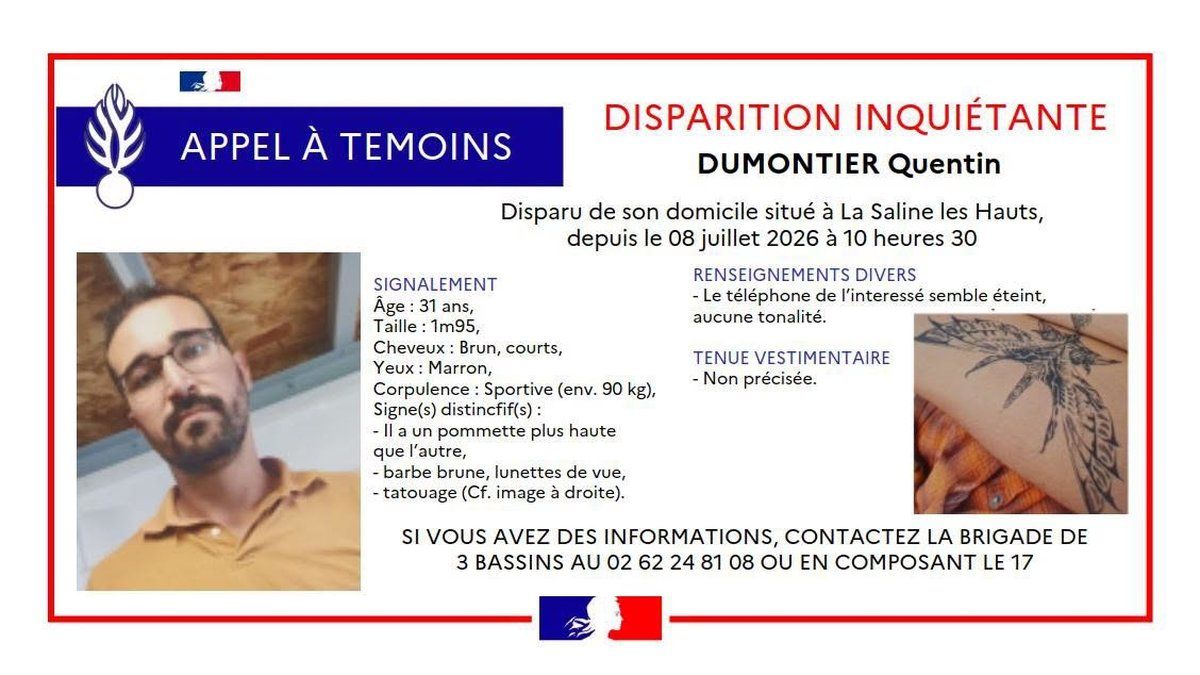 Disparition inquiétante d'un Toulousain à La Réunion : les recherches se poursuivent